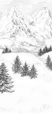 Sfondo della montagna di Chamonix