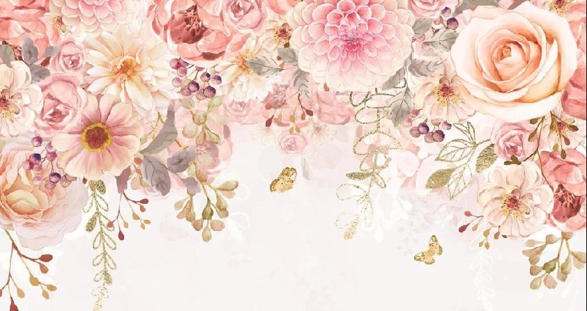 Carta da parati floreale Mademoiselle