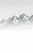 Il Monte Bianco nella nebbia carta da parati in bianco e nero