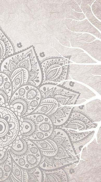 Carta da parati in tessuto non tessuto con mandala indiano bohémien