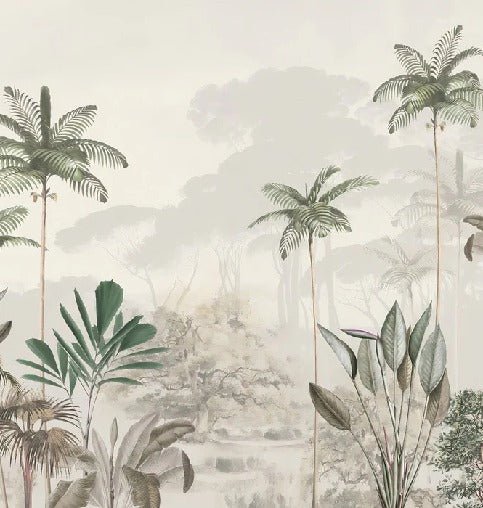 Carta da parati panoramica della giungla Green Eden