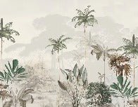 Carta da parati panoramica della giungla Green Eden