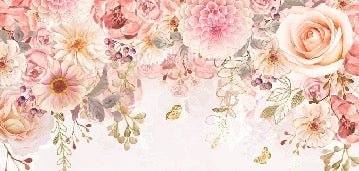 Carta da parati floreale Mademoiselle