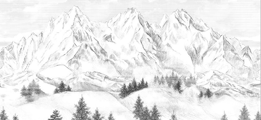 Sfondo della montagna di Chamonix