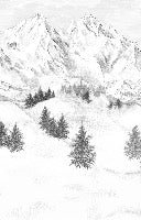 Sfondo della montagna di Chamonix