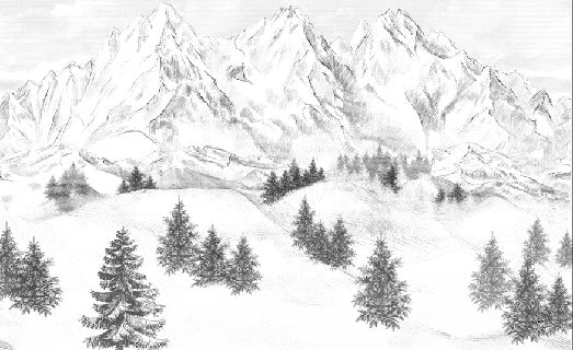 Sfondo della montagna di Chamonix