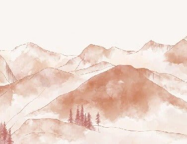 Papier peint montagne chaine des Aravis, XXL, tendance