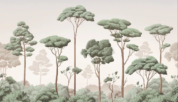 Papier peint brise légère pinède, XXL, tendance