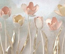 Papier peint panoramique Tulipes 3D, XXL, tendance