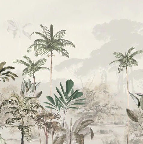 Carta da parati panoramica della giungla Green Eden