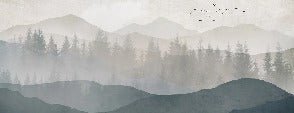 Carta da parati panoramica della natura in bianco e nero