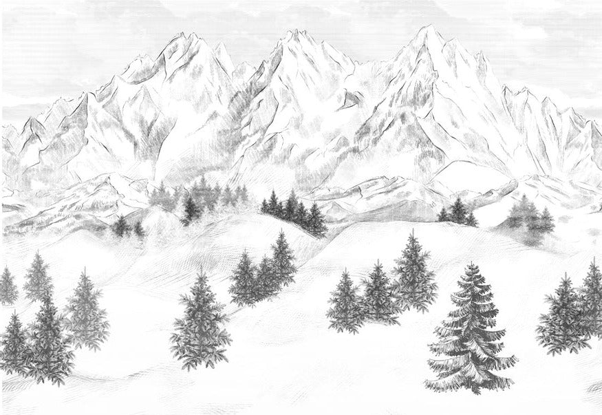 Sfondo della montagna di Chamonix
