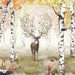 Carta da parati della foresta magica dei bambini