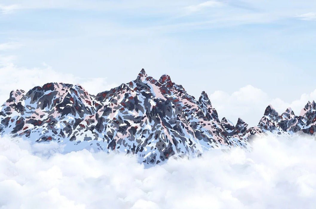 Carta da parati Mont Blanc toile des Cimes
