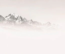 Carta da parati del Monte Bianco, mattina nebbiosa