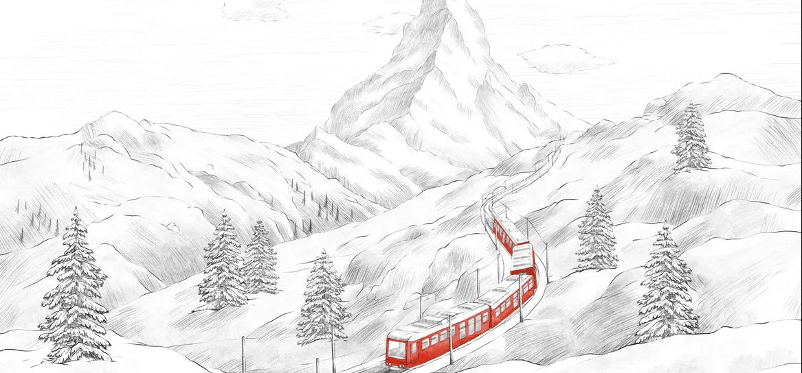 Papier peint panoramique Mont Cervin, XXL, tendance