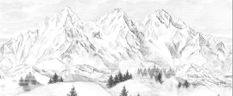 Sfondo della montagna di Chamonix