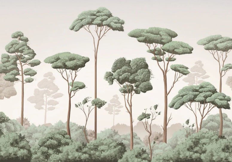 Papier peint brise légère pinède, XXL, tendance