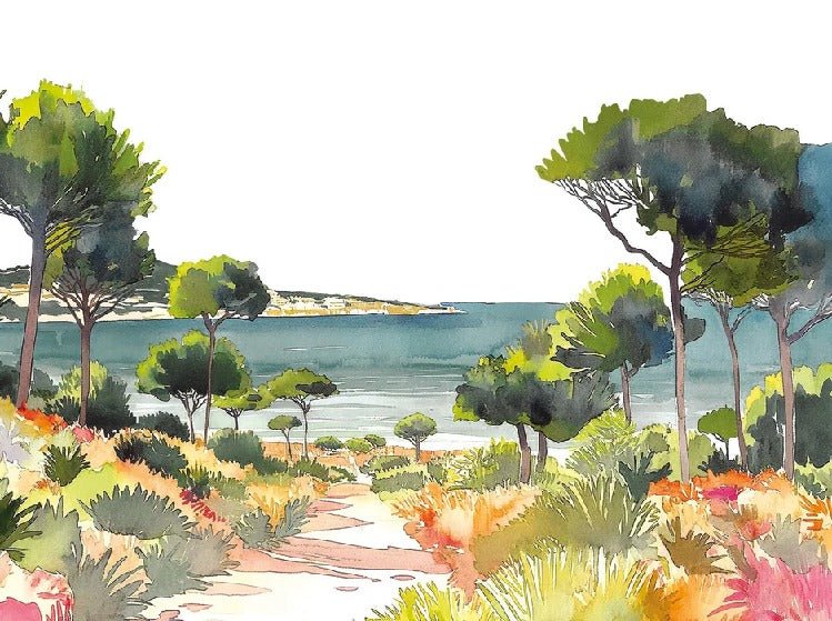 Carta da parati panoramica estiva