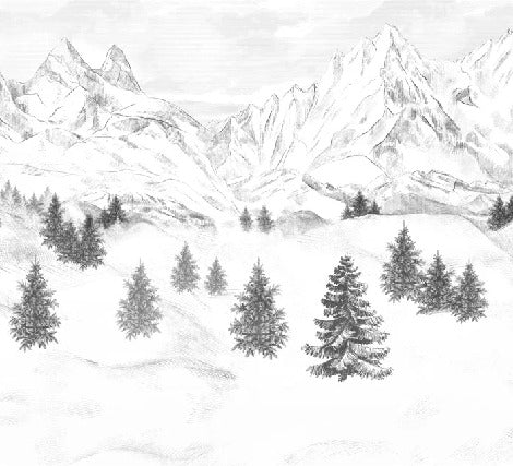 Papier peint Aiguilles d'Arves, XXL, tendance