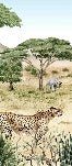 Carta da parati della savana segreta per bambini