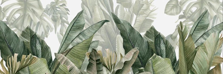 Carta da parati panoramica verde banana