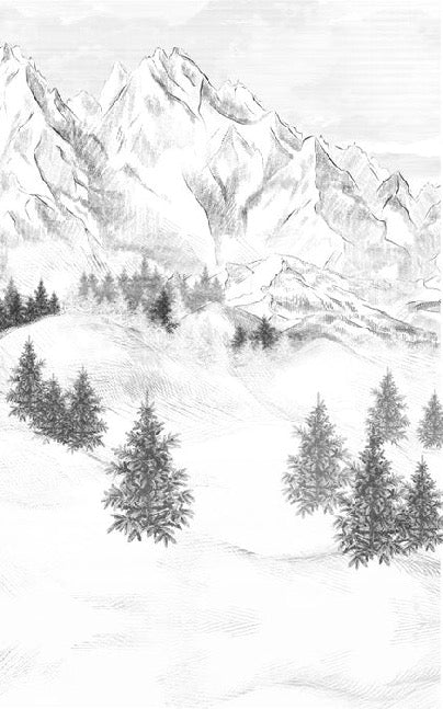 Sfondo della montagna di Chamonix