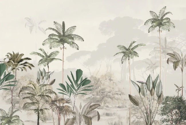 Carta da parati panoramica della giungla Green Eden