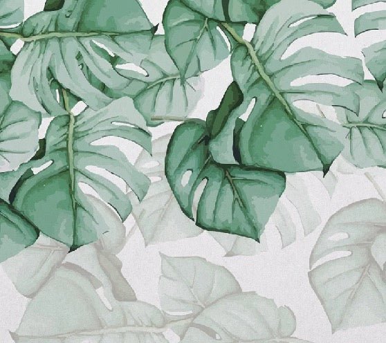 Carta da parati Large Leaf & Scandinave