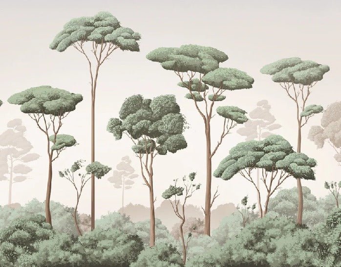 Light breeze pine forest wallpaper, XXL, tendance