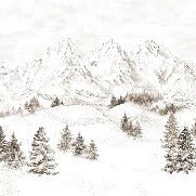 Papier peint montagne massif des Alpes, XXL, tendance