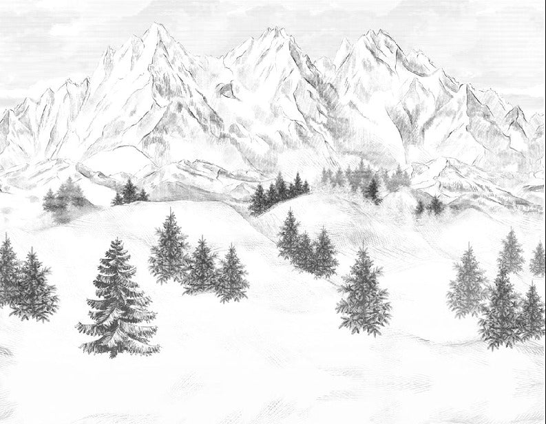 Sfondo della montagna di Chamonix