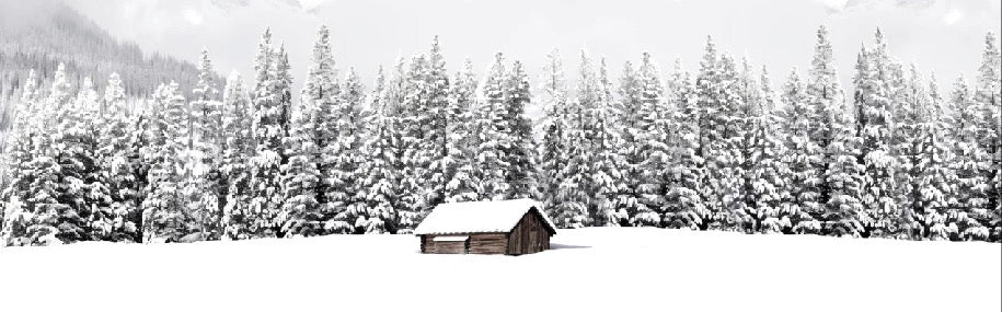 Carta da parati panoramica per chalet di montagna