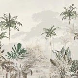 Carta da parati panoramica della giungla Green Eden