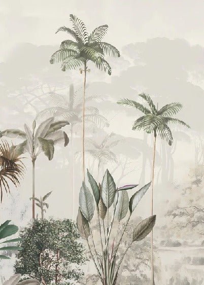 Carta da parati panoramica della giungla Green Eden