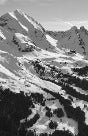 Carta da parati Aravis in bianco e nero