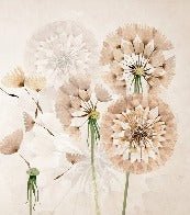 Carta da parati con fiori di dente di leone