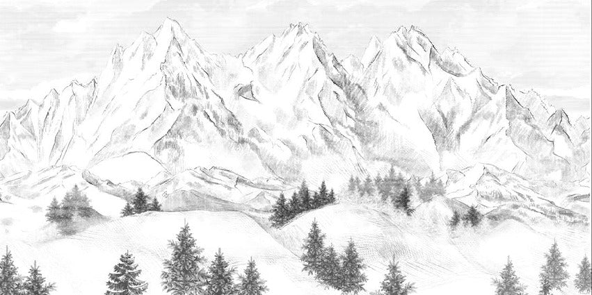 Sfondo della montagna di Chamonix