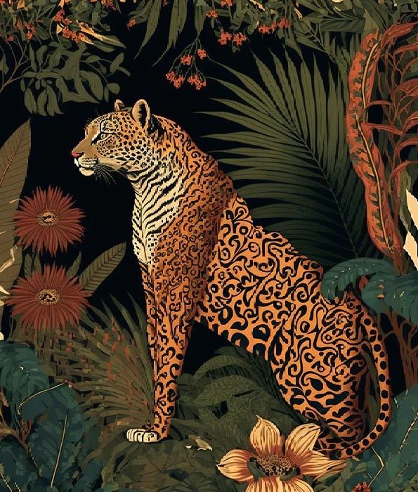 Carta da parati tigre esotica