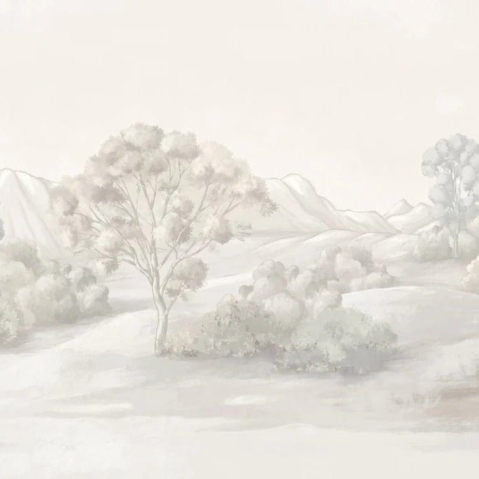 Papier peint paysage poétique sépia, XXL, tendance