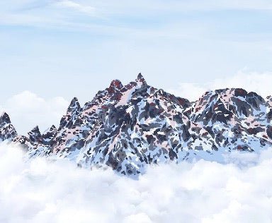 Carta da parati Mont Blanc toile des Cimes