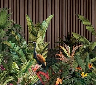 Carta da parati panoramica tasseau vegetal