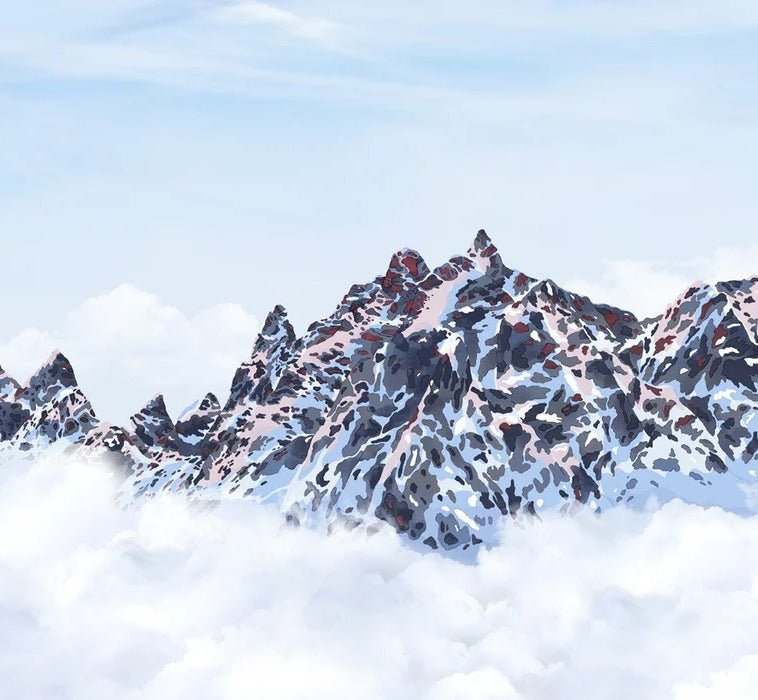 Carta da parati Mont Blanc toile des Cimes