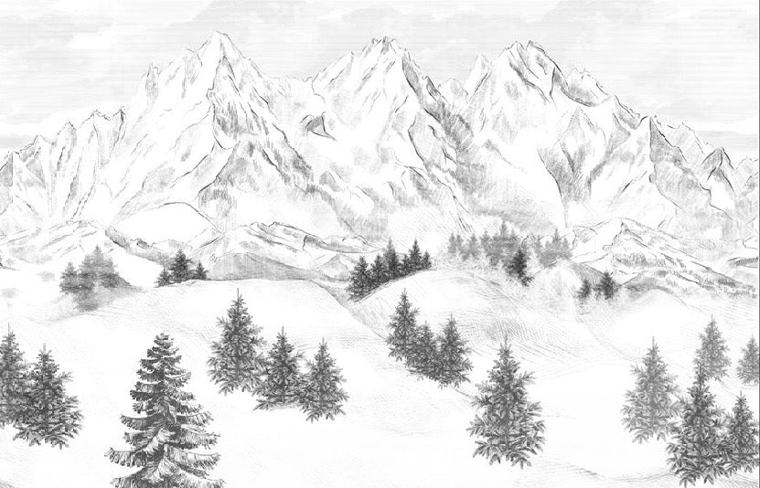 Sfondo della montagna di Chamonix