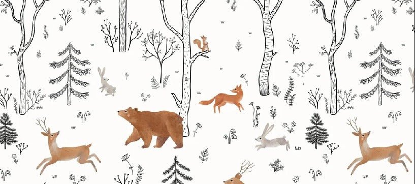Carta da parati dello spirito della foresta per bambini