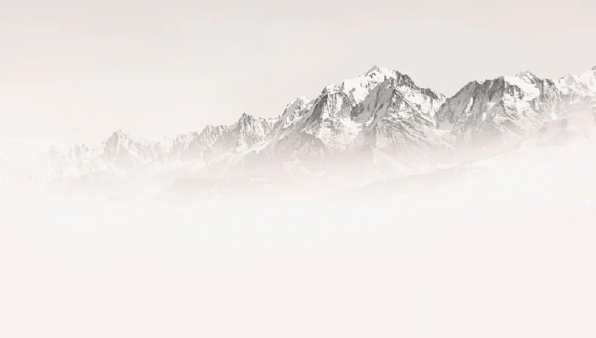 Carta da parati del Monte Bianco, mattina nebbiosa
