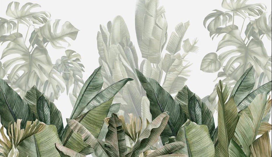 Carta da parati panoramica verde banana