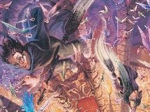Harry Potter Hogwarts fantasia carta da parati panoramica