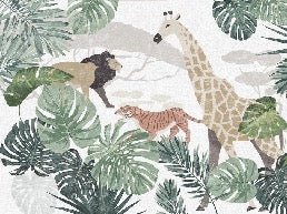 Carta da parati per la cameretta dei bambini jungle kid