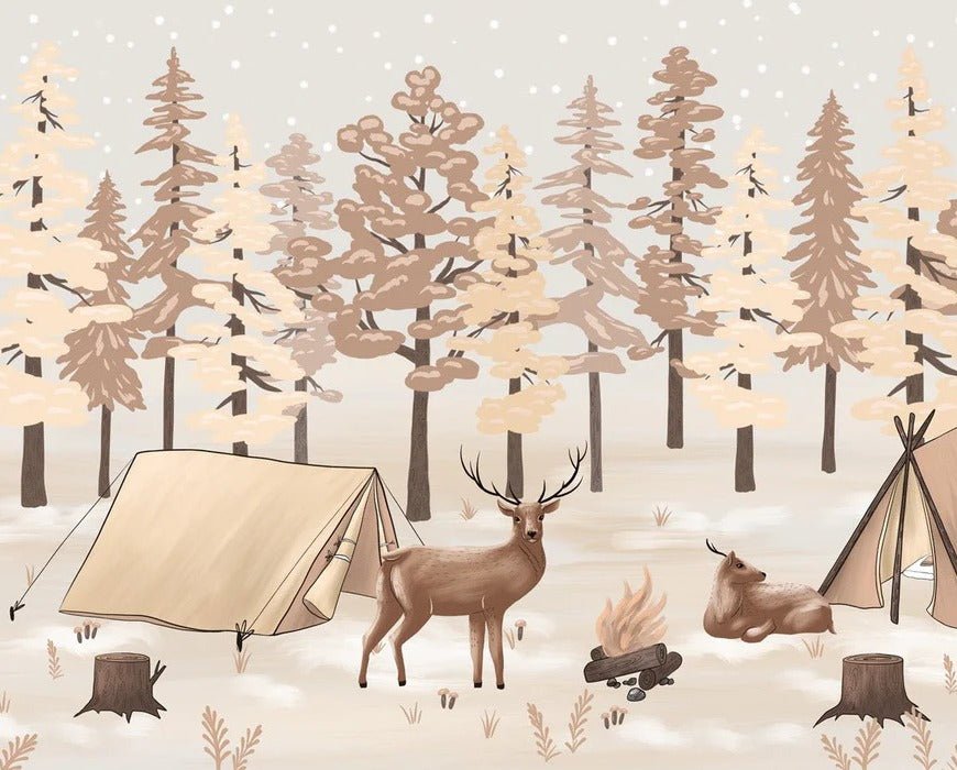 Carta da parati scandinava per bambini - Il paese delle fate svedese